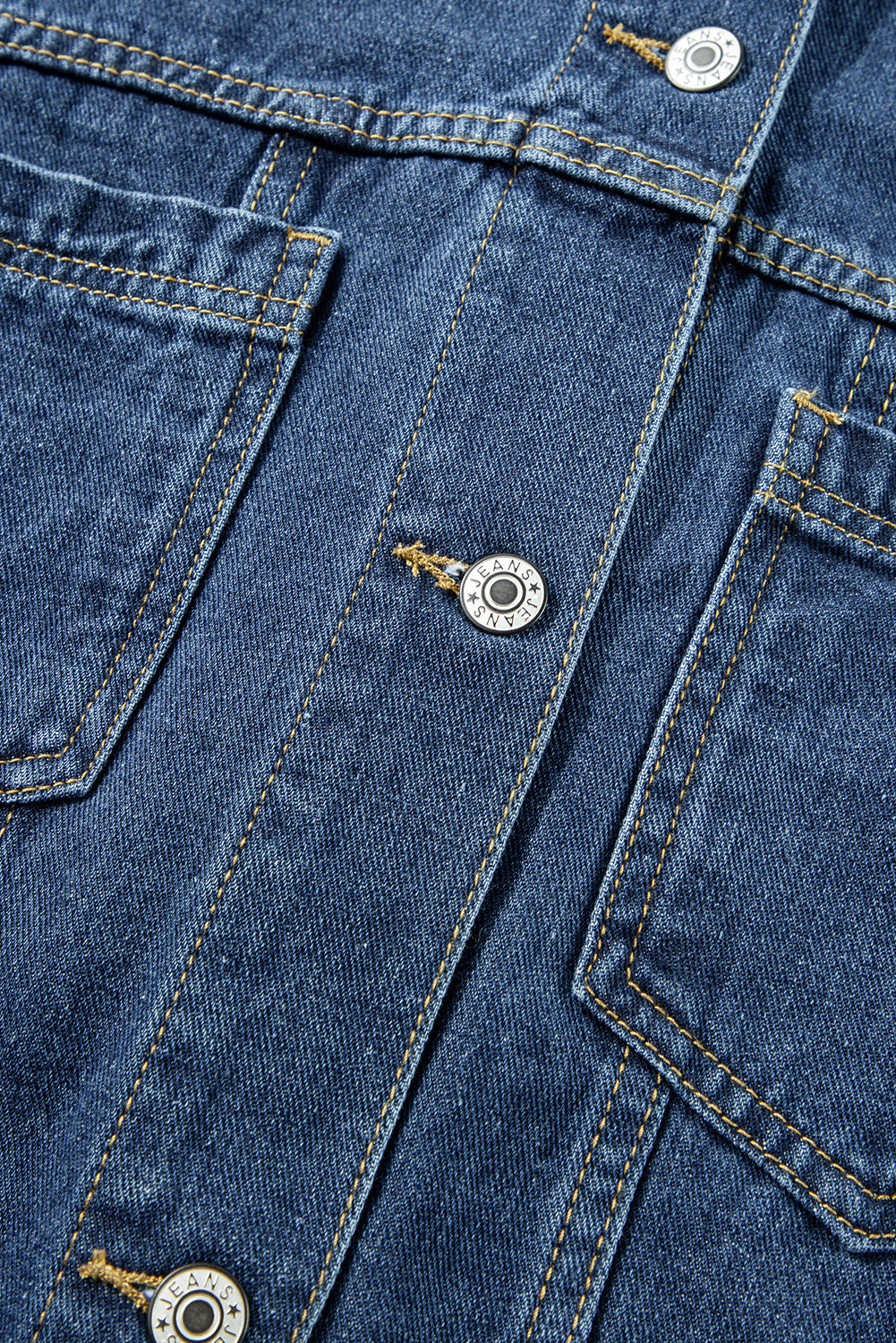 Light Blue Washed Oversize Pocketed Denim Jacket