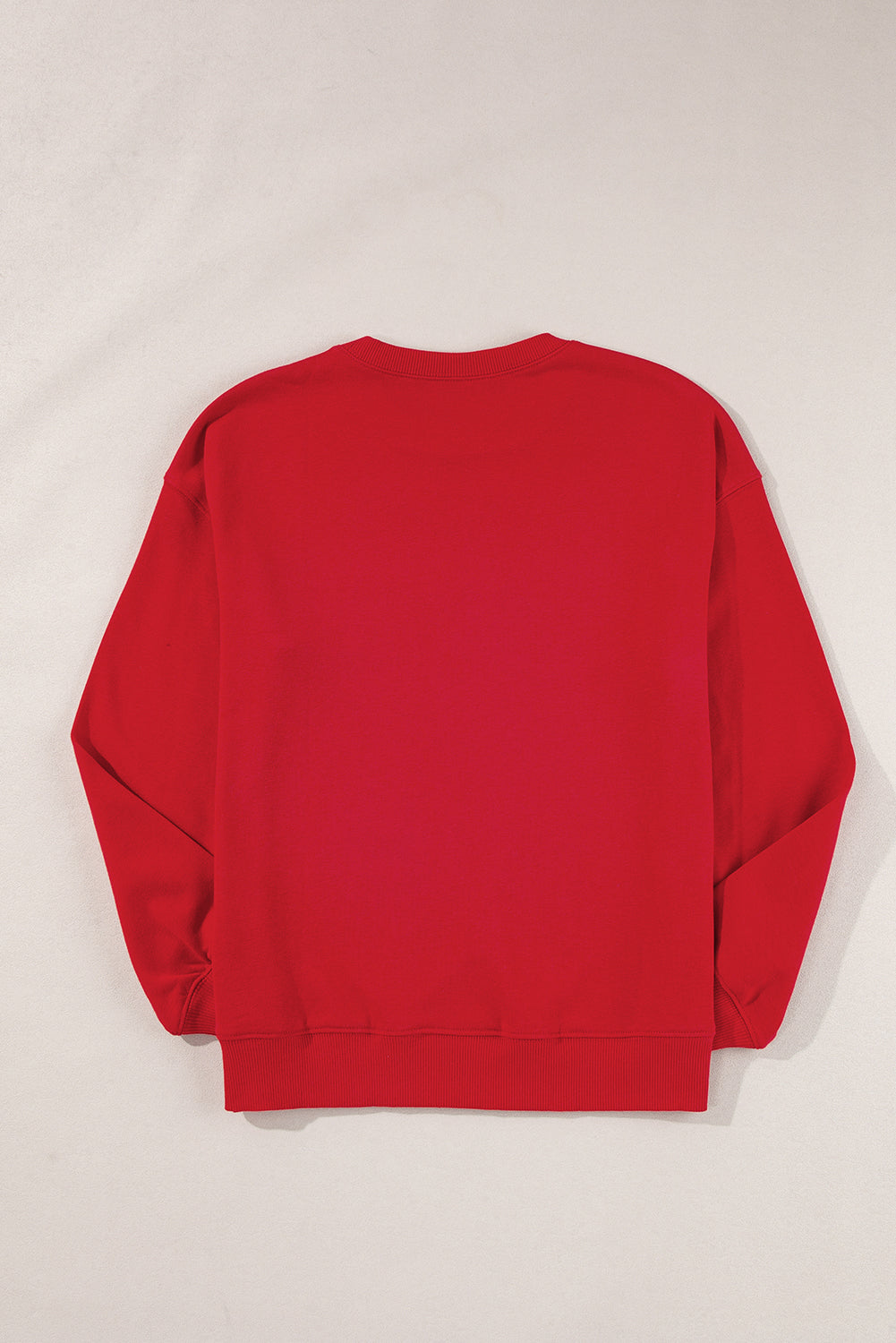 Orange Solid Classic Crewneck Pullover Sweatshirt