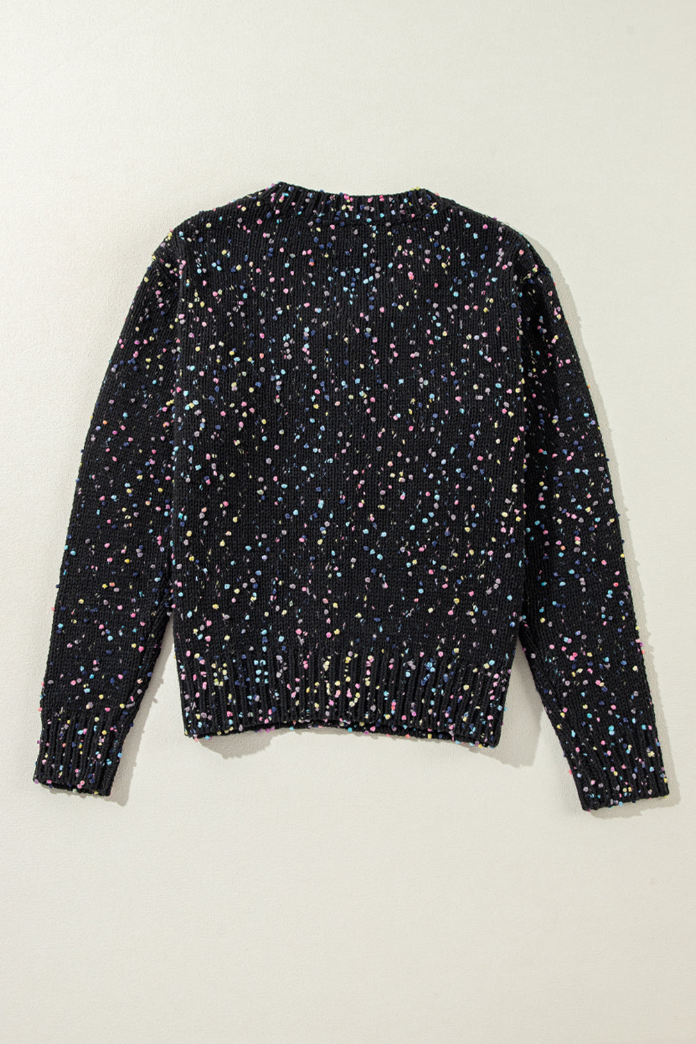 Apricot Multicolor Confetti Sweater Cardigan