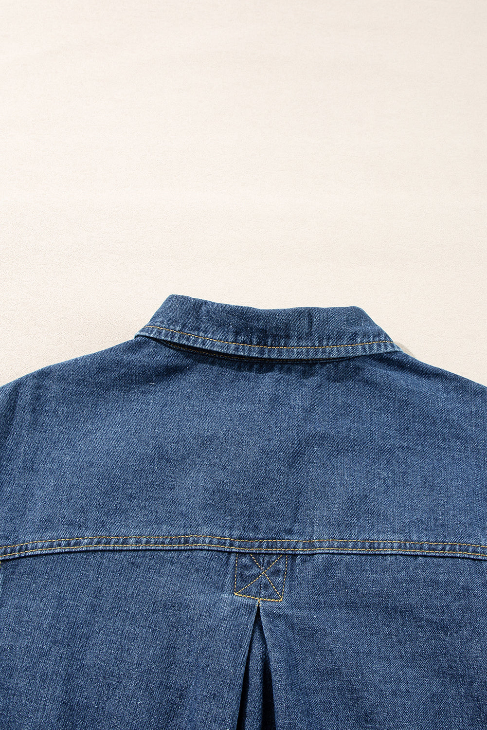 Light Blue Washed Oversize Pocketed Denim Jacket